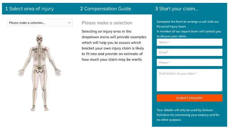 Compensation Calculator screenshot